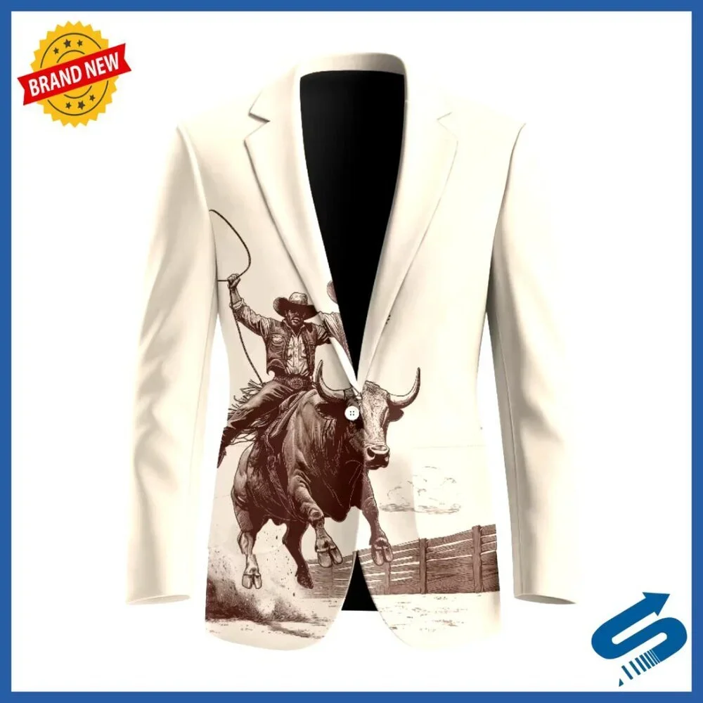 Slim Fit Blazer Jacket One Button Notched Lapel Sport Coat Casual Outerwear